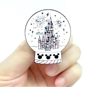 Castle Mouse Bell Pin Brooch